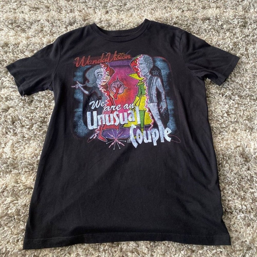 Kids Unisex Size XL Marvel Comics Wanda Vision Short Sleeve Graphic T-Shirt EUC